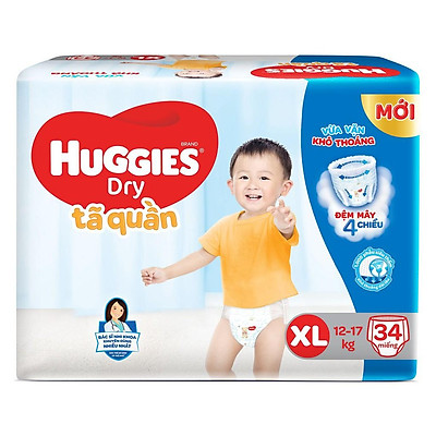 Tã quần Huggies Dry Pants XL34